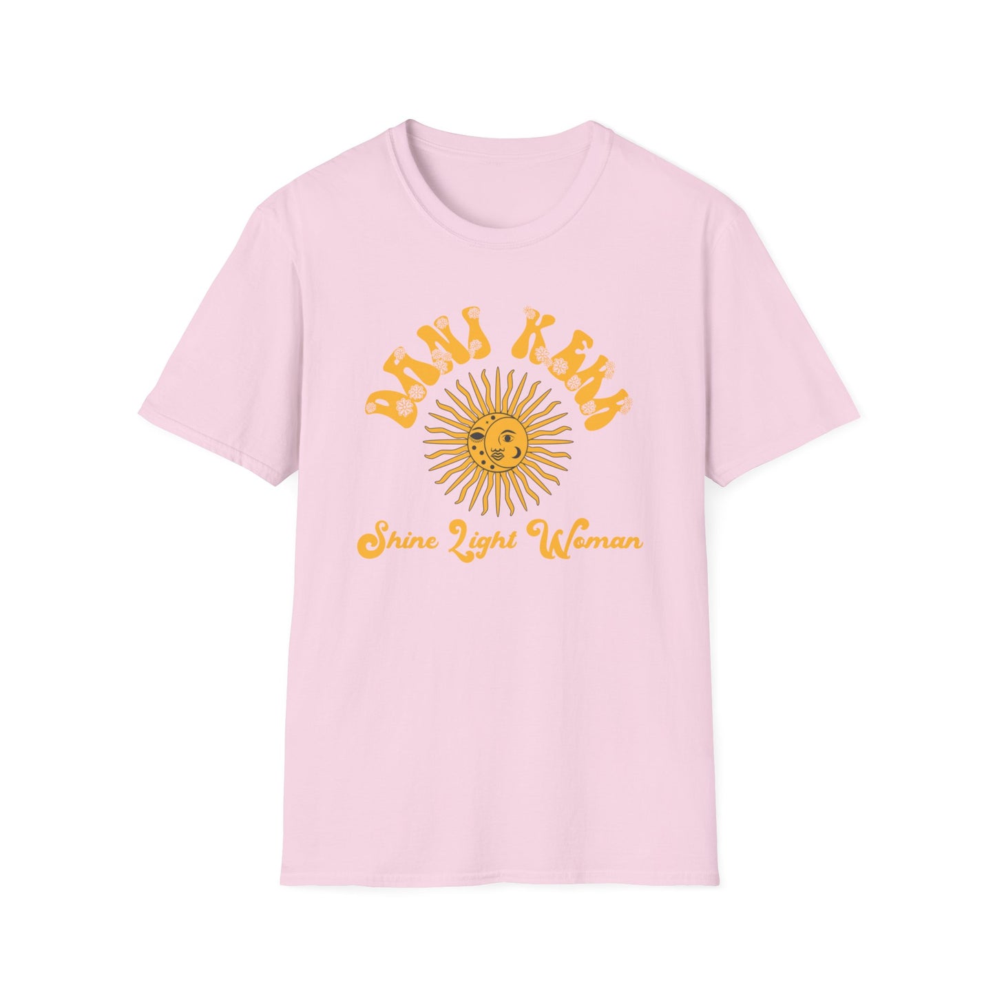 Unisex T-Shirt Shine Light Women Tee, Softstyle Graphic Top