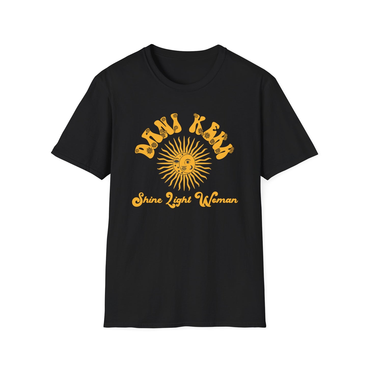 Unisex T-Shirt Shine Light Women Tee, Softstyle Graphic Top