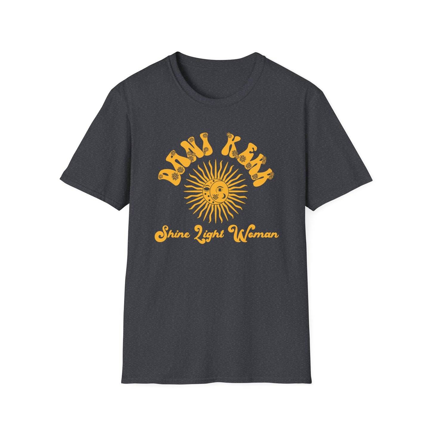 Unisex T-Shirt Shine Light Women Tee, Softstyle Graphic Top