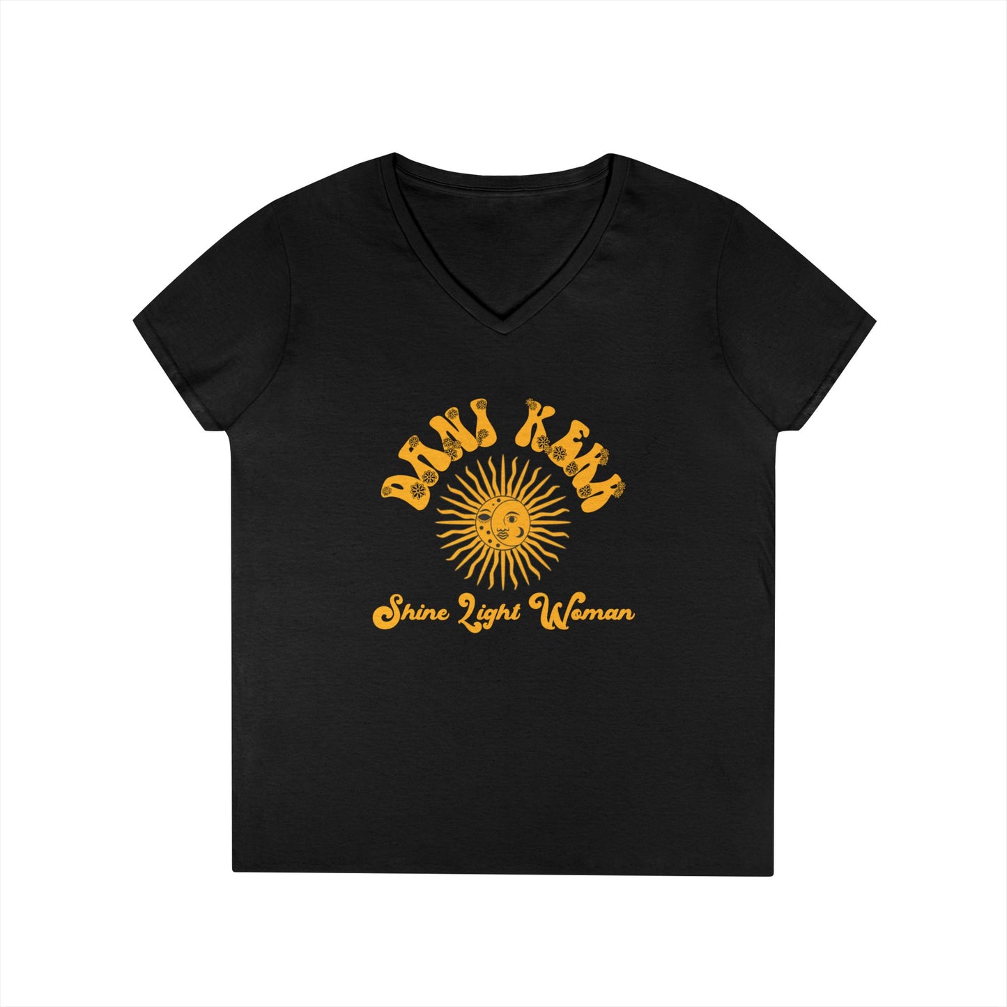Shine Light Woman Ladies' V-Neck T-Shirt