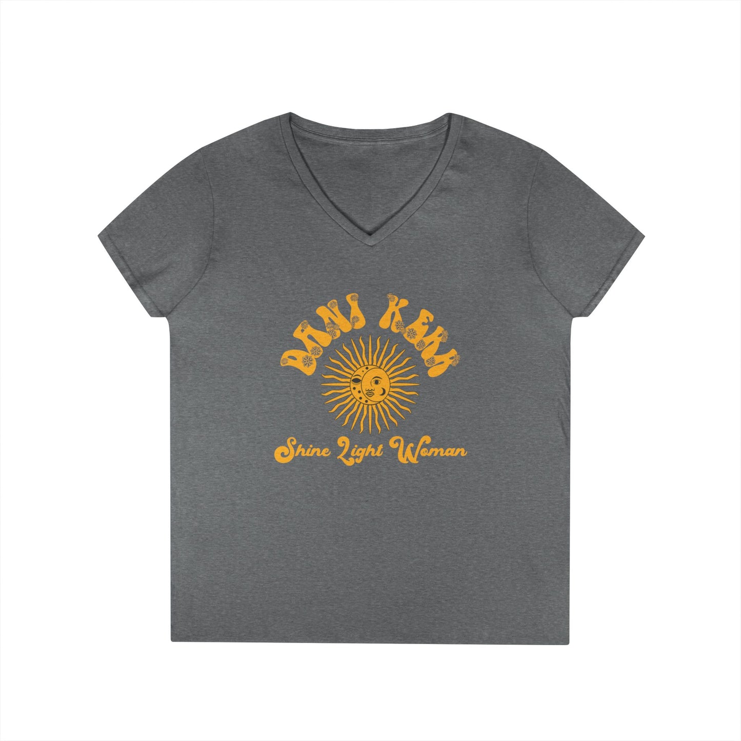 Shine Light Woman Ladies' V-Neck T-Shirt