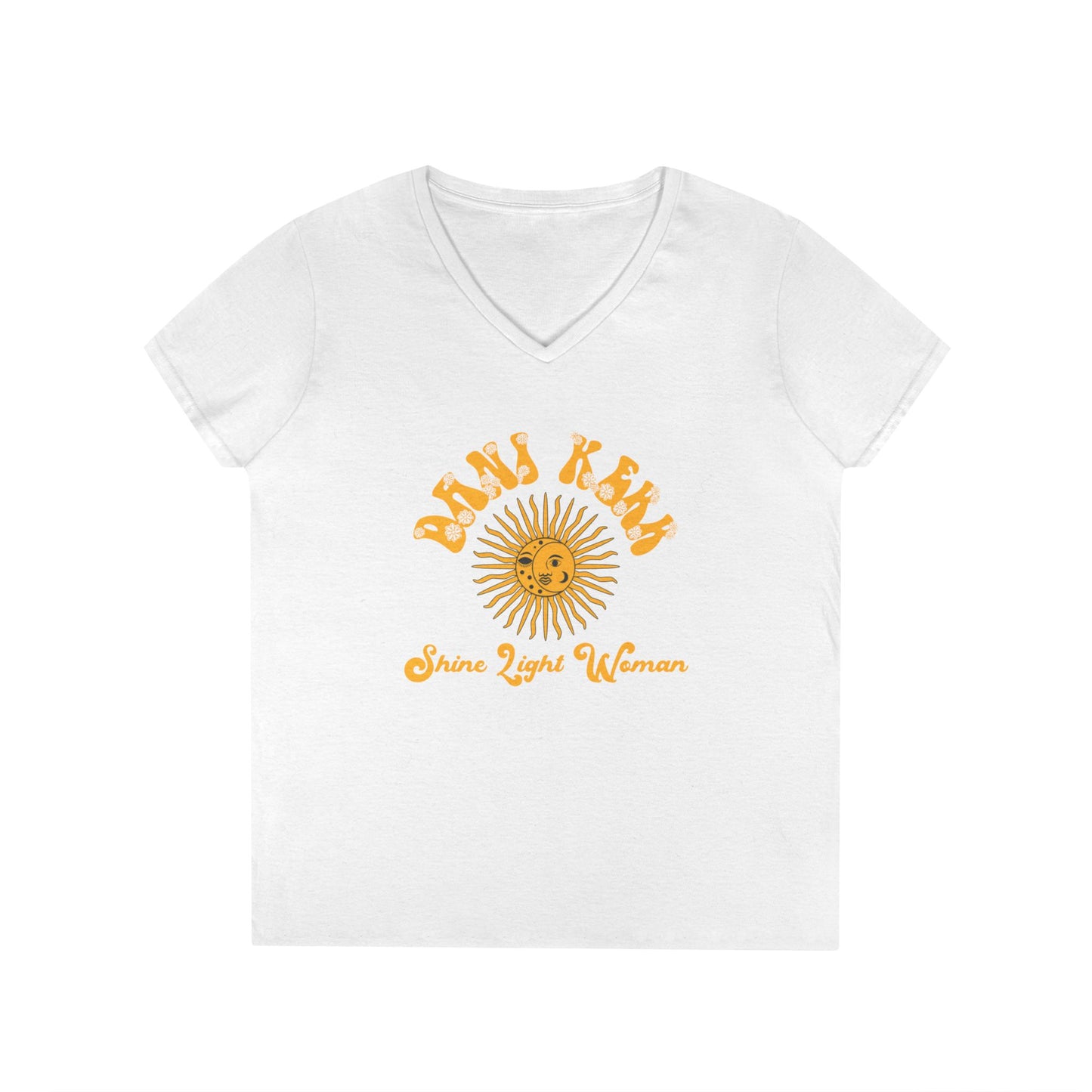 Shine Light Woman Ladies' V-Neck T-Shirt