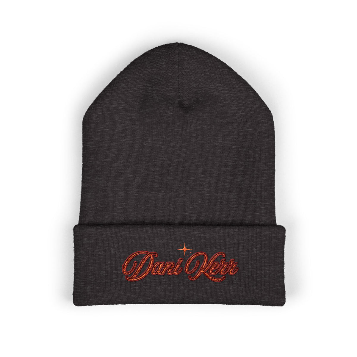 Embroidered 'Dani Kerr' Fall 2026 Cuffed Beanie