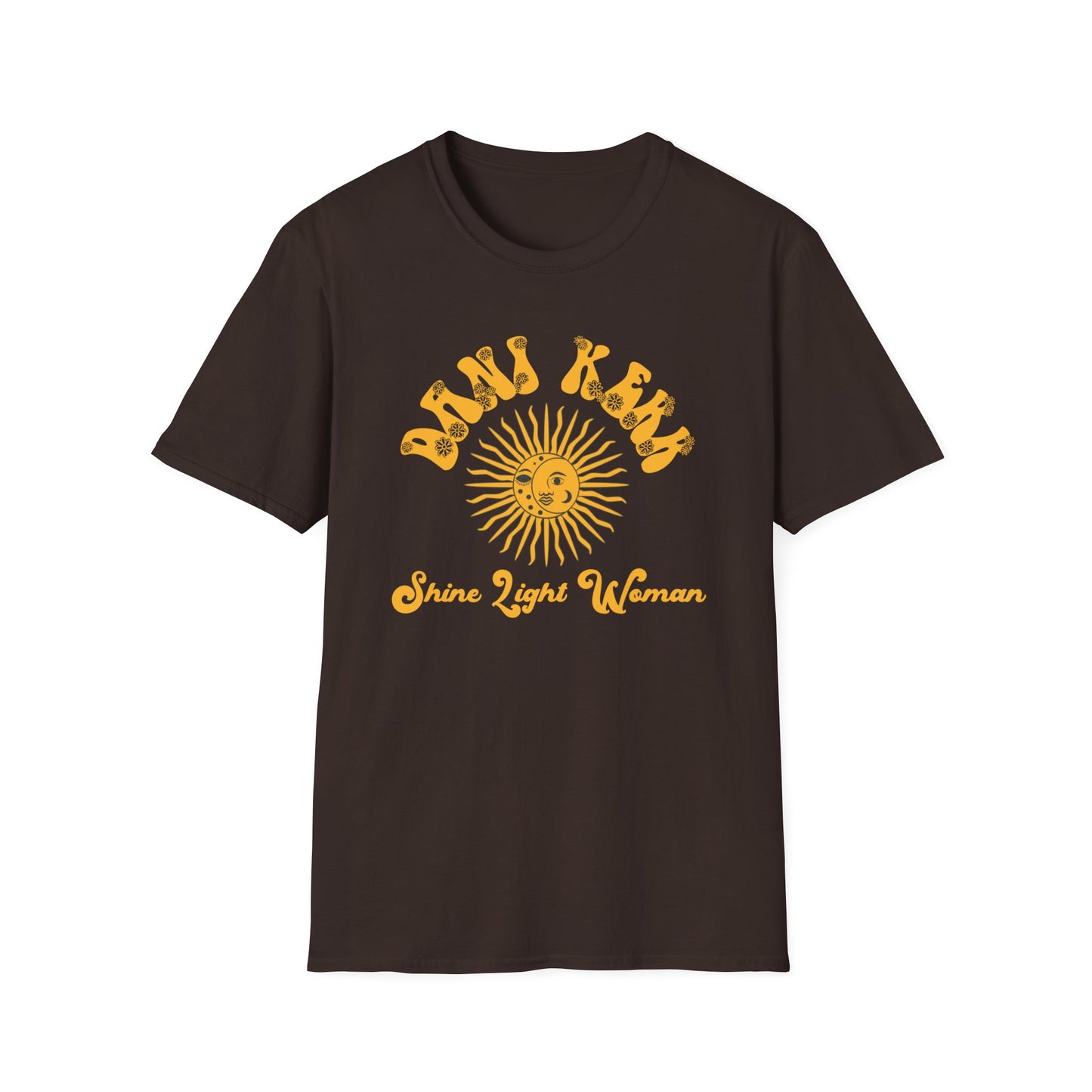 Unisex T-Shirt Shine Light Women Tee, Softstyle Graphic Top