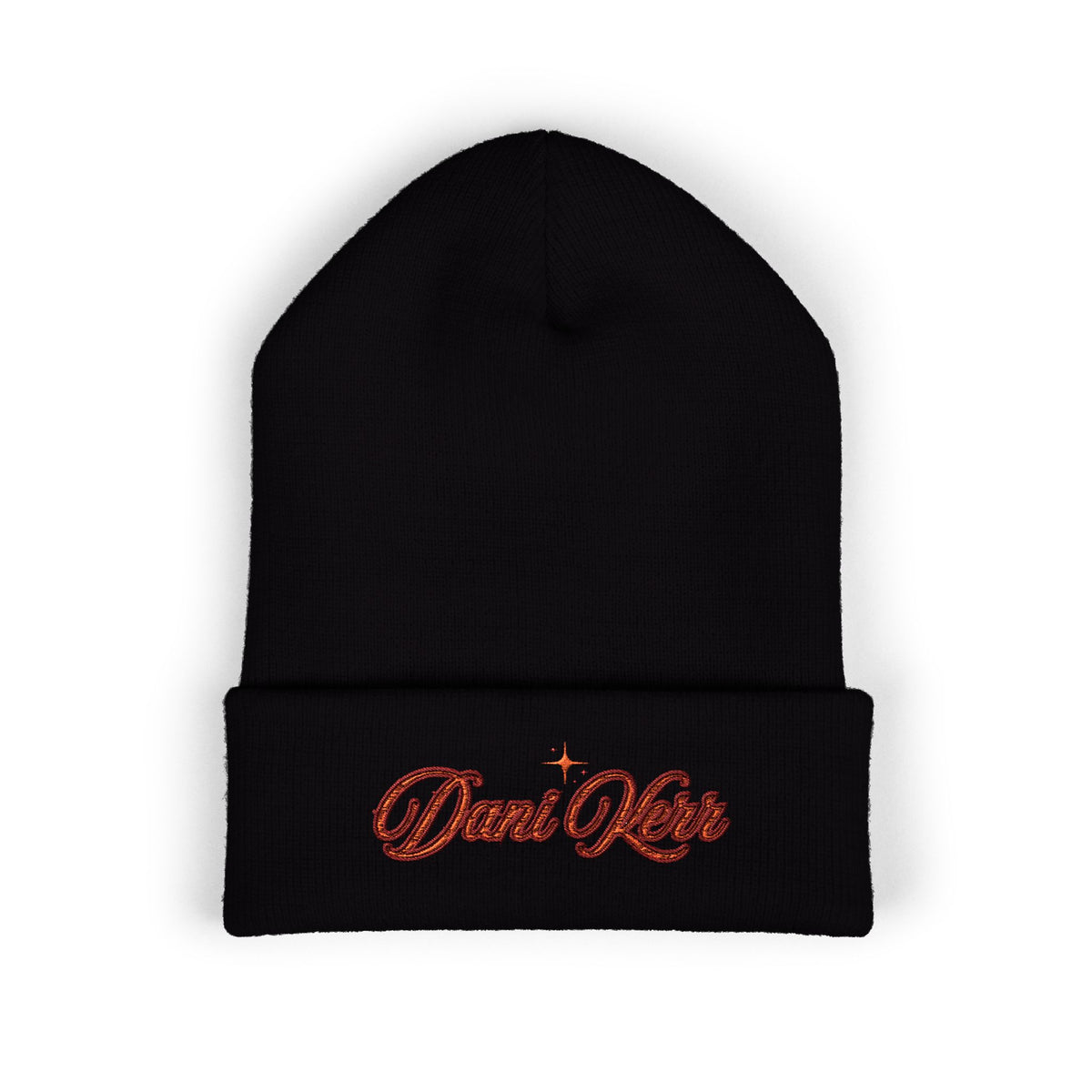 Embroidered 'Dani Kerr' Fall 2026 Cuffed Beanie